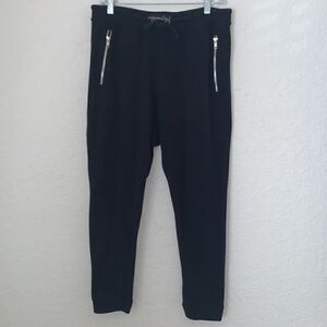 Mediterraneo Girls Black Cotton Blend Jogger Size L